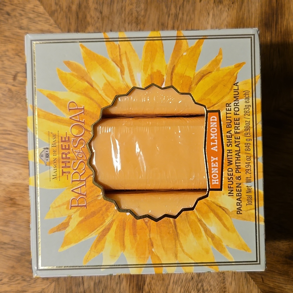 Maison de Base Honey Almond Bar Soap Trio